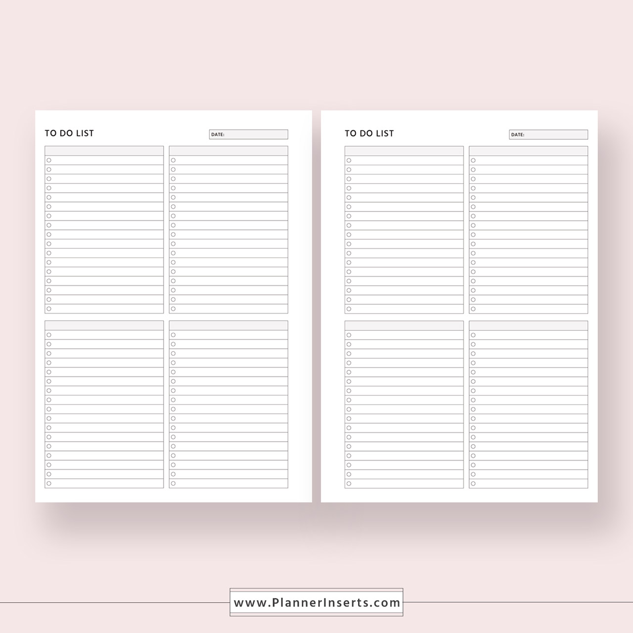 To Do List For Unlimited Instant Download Digital Printable Planner